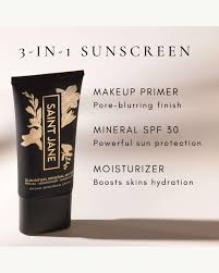Saint Jane Luxury Sun Ritual Pore Smoothing Mineral Sunscreen SPF 30 25 mL / 0.85 fl oz