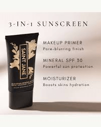 Saint Jane Luxury Sun Ritual Pore Smoothing Mineral Sunscreen SPF 30 25 mL / 0.85 fl oz