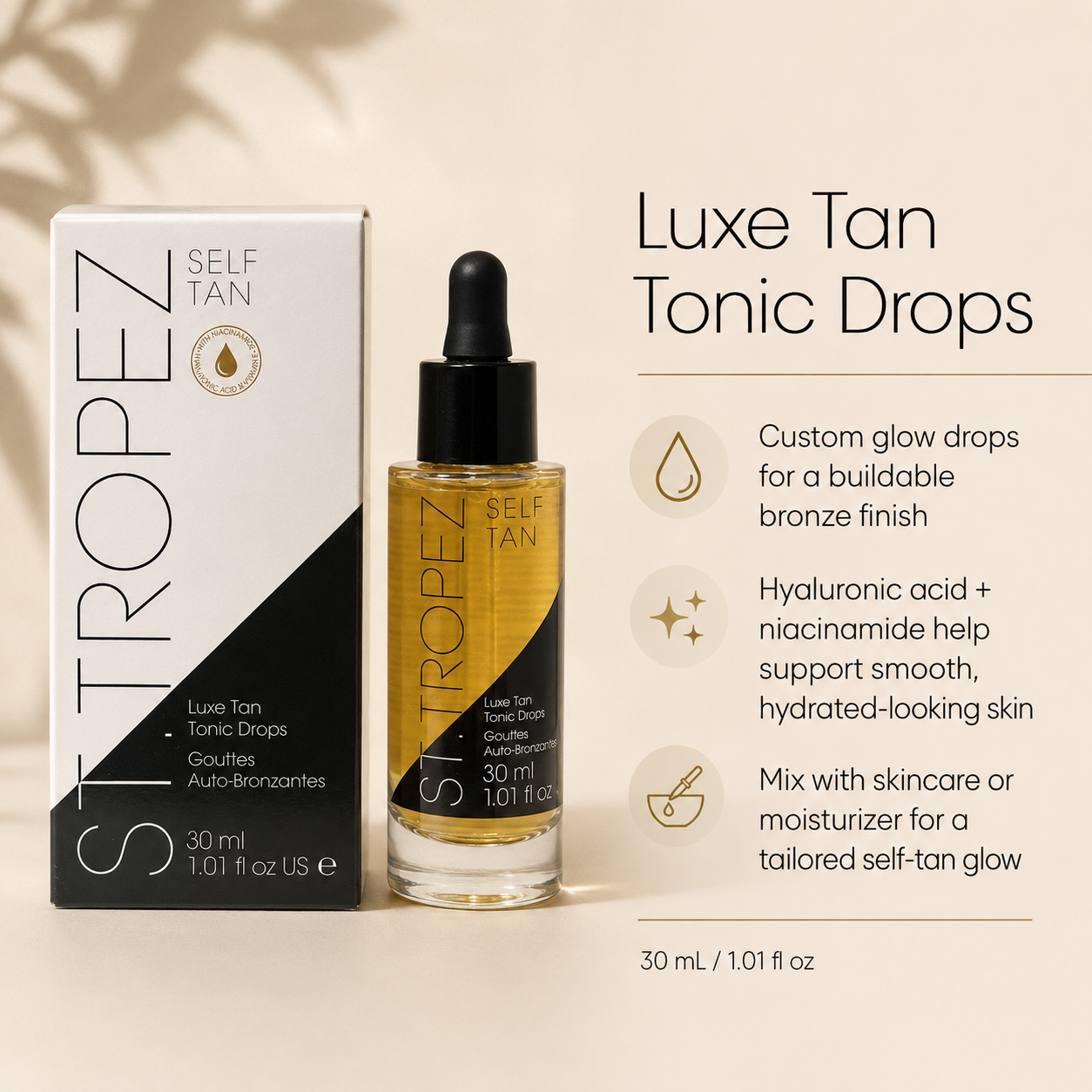 St. Tropez Luxe Tan Tonic Glow Drops 30 mL / 1.01 fl oz