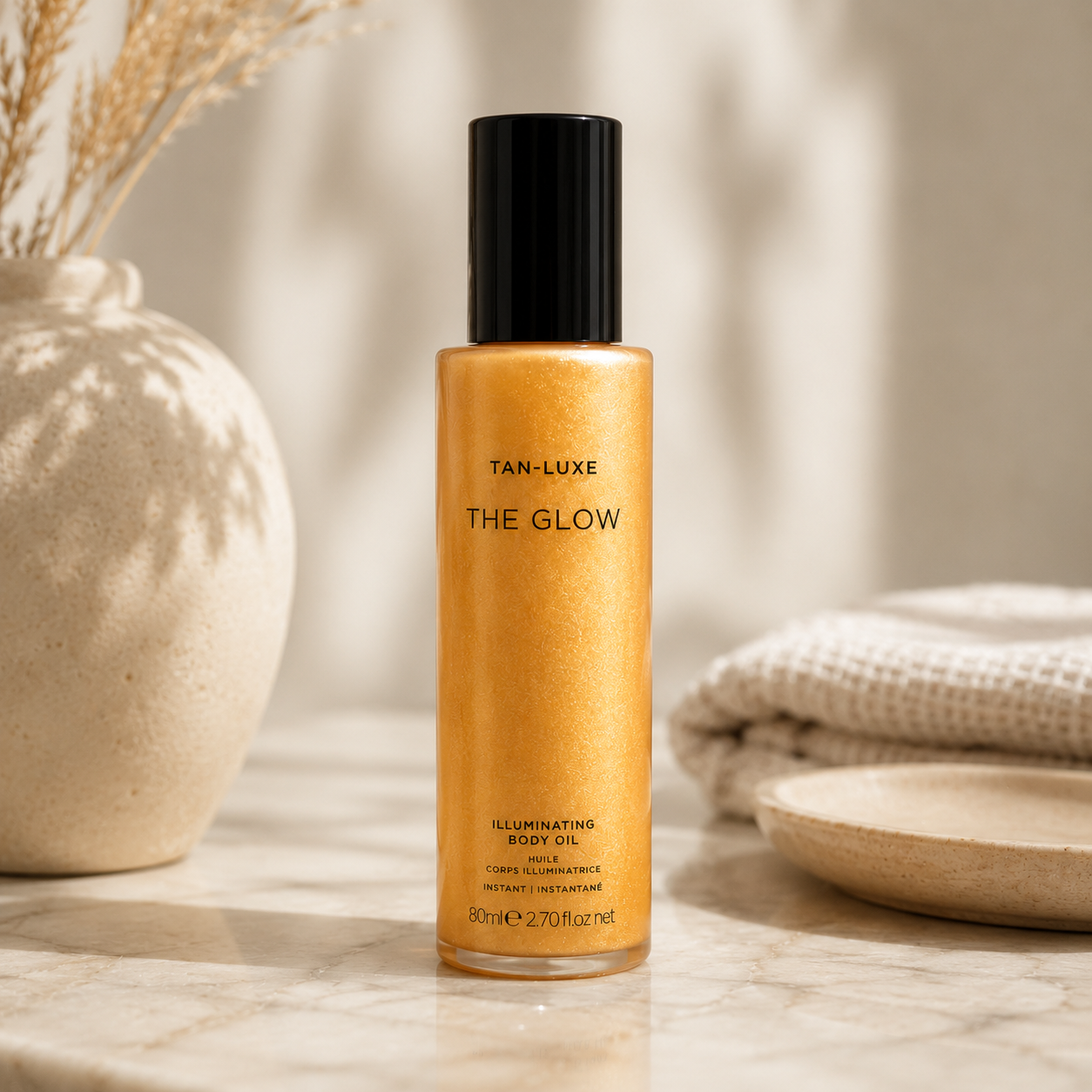 Tan-Luxe The Glow Illuminating Body Oil Shimmer 80mL 2.7oz New