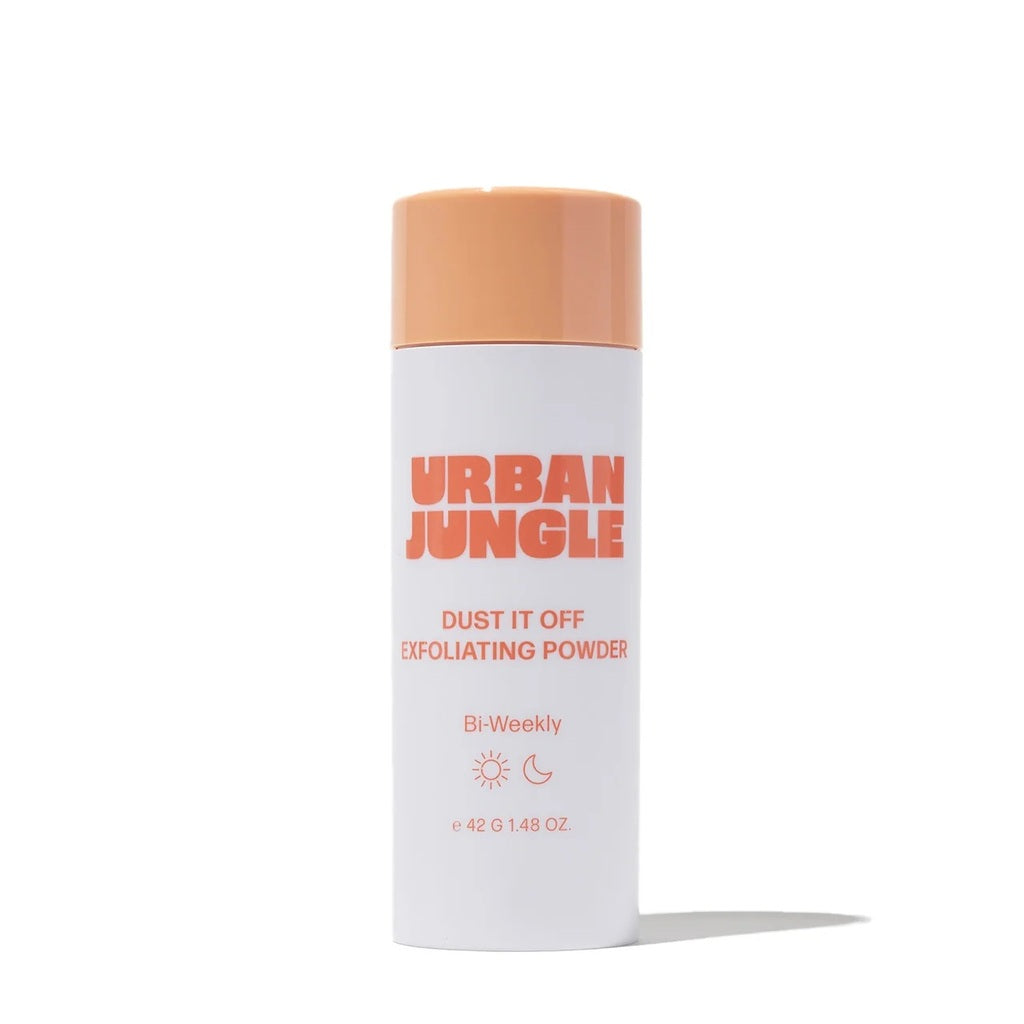 Urban Jungle Dust It Off Exfoliating Powder 42 g bottle on a white background.
