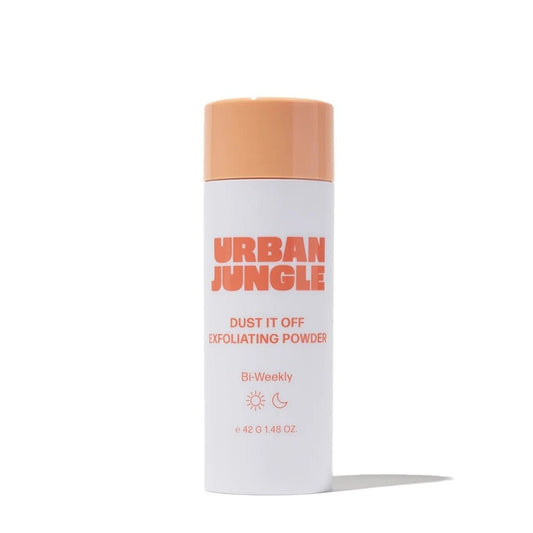 Urban Jungle Dust It Off Exfoliating Powder 42 g bottle on a white background.